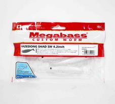 Megabass Minkštas masalas Hazedong Shad SW 4,2 colio Shirasu (1566 m)