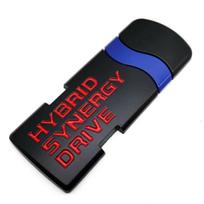 3D Metalinis Stilius Hibridinis Synergy Drive Automobilio Lipdukas Emblema Automobilio Ženklelis Decal Aksesuarai Glossy Silver