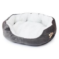 45 *40cm Soft Fleece Cat House Winter Dog Bed Puppy Mat Warm Pet Bed P For Small Pet pilka
