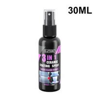 3-in-1 Ceramic Coating Spray, Quick Car Shine, Auto Paint Protection, Includes Cloth & Sponge, Car Polish Sealant Kit past