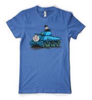 Funny Thomas Railway Engine Tank Train Mash Up Personalised Unisex Adult T Shirt XL