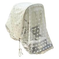 Baby Strollers Fly Net Lovely Embroidered Heart Designed Pushchair Full Coverage Insect Protection Mesh for Infants 1