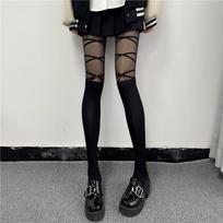 Kawaii Sexy Lingeries For Onlyfans Medias Pantyhose Stockings Women Lingerie Bowknot Straps Lolita Cute Girls Long Tights Socks One Size