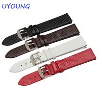 14mm16mm18mm20mm Quality Genuine Leather Watchband Lizard Pattern leather strap 14mm ruda