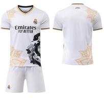 2025-26 Real Madrid juodas treniruočių/vartininko marškinėlis #9Mbappé #7 Vinícius Futbolo marškinėliai 28