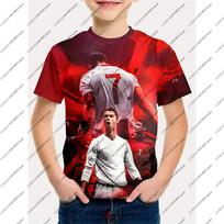 Futbolo Džersio Marškinėliai Vyrams Vaikams Dovana Liepsnos Viršus Megztinis Portugalija Vyriškas Viršus Futbolas Ronaldo 7 Kvėpuojantis Laisvalaikio Berniukų Sportiniai Marškinėliai 160