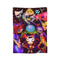 The Amazing Digital Circus Blanket Flannel Print  Breathable Super Warm Throw Blankets for Sofa Travel Plush Thin Quilt 75x90cm