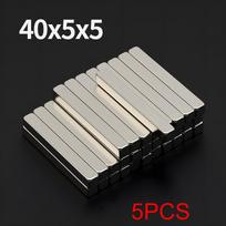 40x5x5mm Galingas Neodimio Magnetas N35 NdfeB Nuolatinis Magnetinis imanes Blokas Super Stiprūs Šaldytuvo Magnetai PASIDARYK pats