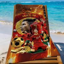 Super C-Cristiano Star R-Ronaldo-S CR7 Towel Sports Quick Dry Travel Camping Gear Sandproof Soft Light Large Beach Towel W30*H60(CM)