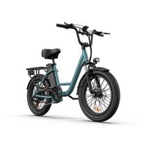 URLIFE-E20 20 x3  Elektrinis dviratis su plačiomis padangomis - 250W variklis, 48V 13AH baterija, 80-100KM nuotolis žalia