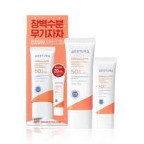 AESTURA Derma UV365 Barrier Hydrating Mineral Sunscreen Set 40ml + 20ml – Moisturizing Physical UV Protection