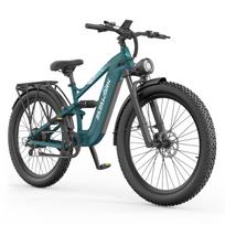 ZAZAWORK CF500 Electric Mountain Bike, 48V 20Ah Battery, 90km Range, Hydraulic Disc Brakes žalia