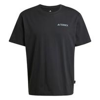 Adidas Terrex Polygiene Graphic Loose Fit Crew Neck Short Sleeve T-Shirt Men Tops Black JI8328 L