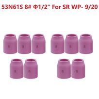 10pcs Ceramic Gas Lens Cup 53N61S #8 1/2\\\  TIG Welding Torch WP-9/20 WP-17/18/26