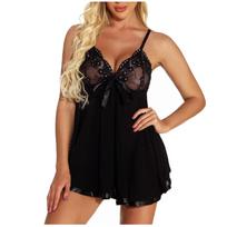 Sexy Plus Size apatinis trikotažas Lace Bow Nightwear Sleepwear Pižama Nightwear XXXXXXL