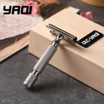 Yaqi PILOT Stainless Steel Safety Razor for Men Women Double Edge Shaving Razor Stainless Steel Razor Blades