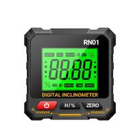 Auto Rotating Digital Angles Meter With Backlights Display Double Measurement Mode Magnetic Base For Woodworking 1 green