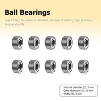 10PCS Ball Bearings 608rs ABEC-9 Inline Roller Skate Bearing Deep Groove Carbon Steel for Scooter 688ZZ 623ZZ 626ZZ 625ZZ 607ZZ 10PCS