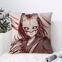 F Silent Hill F Cushion Cover Anti-dustmite Pillowcase Invisible Zipper Silky Short Plush Sofa Cushion Cover 30cmx30cm