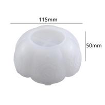 Diy Crystal Drop Glue Epoxy Resin Rose Lotus Storage Bowl Mirror Silicone Mold