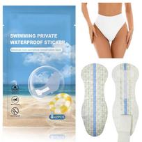 Higieniniai įklotai Moteriški plaukimo lipdukai Apsaugantys nuo dėmių Vandeniui atsparūs įklotai maudymosi kostiumams 1bag 2pcs white