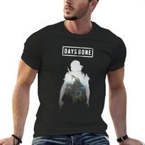 Days Gone T-Shirt Plus Sizes Cute Tops Mens Graphic T-shirts Pack S juoda