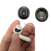 1 pora Airpods Pro2 kairiojo ir dešiniojo ausinių ausinių lizdo dulkių tinklelio rėmo laikiklio atsarginių dalių 1 Pair juoda