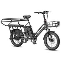 FAFREES FF20 CUV Modular Longtail E-Bike – Dual Battery 30AH, Hydraulic Disc Brakes juoda