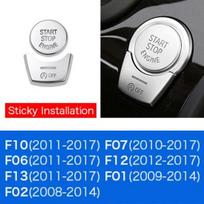 Chromuoti automobilio mygtukų dangteliai, lipdukai, automobilio interjero aksesuarai, skirti BMW F10 F07 F06 F12 F13 F01 F02 F25 F26 automobilio stiliui engine start button