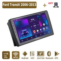 Android Carplay automobilinis radijas, skirtas Ford Transit 2006-2013 Multimedijos grotuvo galvos blokas Stereo GPS navigacija BT WIFI 2+32GB 1+16GB