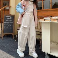 Women Oversize Y2k Cargo Pants Baggy Vintage Streetwear Harajuku Pink Bow Pants High Waist Wide Leg Trouser  Trashy Clothes S balta