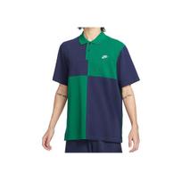 Nike Spalvų Blokų Laismi Kvėpuojantys Polo Marškinėliai Vyriški Viršutiniai Drabužiai Žali Mėlyni FN3425-365 XL