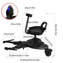 Kūdikio vežimėlio pedalų adapteris vaiko stovėjimo platforma su sėdyne Kūdikio vežimėliai Pagalbinis priekaba Kojų atrama Vežimėlis Pakopinė lenta Priedai
