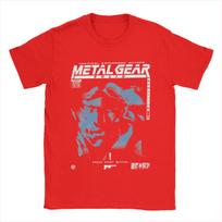 MGS1 Snake Metal Gear Solid T-Shirt for Men Leisure 100% Cotton Tee Shirt Crew Neck Short Sleeve T Shirt Summer Tops S