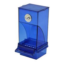 Bird Automatic Water Dispenser Parrot Feeding Cage Automatic Water Dispenser Parrot-Seed Container Food Feeding Cage Water Dispe mėlyna