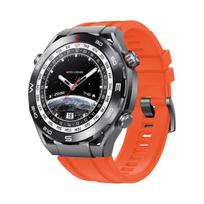 Silicone Band for Huawei Ultimate Smartwatch Rubber Silicone Band Strap for Huawei Ultimate GT6 GT5 Pro 22mm Replacement Strap 22mm oranžinė
