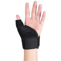1 vnt. nykščio atrama Reguliuojamas riešo apsaugas Dvigubo spyruoklinio atramos Sportinė patempimo žaizda Sausgyslių atstatymas Piršto įtvaras Vyrams Moterims Left Hand juoda