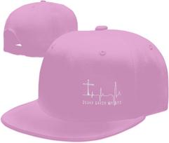 Jėzus Išgelbėjo Mano Gyvybę Kryžius Širdies Ritmas Snapback Kepuraitė Krikščioniška Beisbolo Kepurė Atsitiktinė Reguliuojama One Size