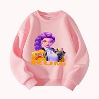 RUMI Graphic Print Women's Round Neck Sweatshirt Casual Long Sleeve Pullover Streetwear Fashion 100