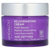 Andalou Naturals, Rejuvenating Cream, Vegetable Retinol Substitute, Anti-Aging, 1.7 oz (50 g)