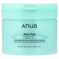 Anua, PDRN 100 Hyaluronic Acid Glow Pads, 60 Pads