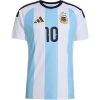 Adidas Argentinos Fano Versija Messi Namų Marškinėliai Apvalia Kakla Slim Fit Trumpomis Rankovėmis Futbolui Unisex viršutiniai drabužiai KT0387 3XL