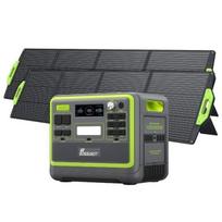 Nešiojamas elektrinis generatorius - FOSSIBOT - F2400 - 2048Wh - 2400W - 2 x 200W saulės panelės žalia