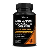 Gliukozaminas ir chondroitino sulfatas Kolagenas MSM 2800 mg Didelės koncentracijos 120 kapsulių 120 Capsules