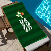 Futbolo SPORTO Klubo R-Real B-Betis Rankšluostis Paplūdimio Greitai Džiūstantis Minkšti Baseino Rankšluosčiai Dovana Kelionei Sporto Salės Dušui Stovyklavimui sportas W30*H60(CM)