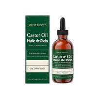 West Month Castor Oil Care Essential Oil Eyelash Eyebrow Hair Skin Moisturizing Light Multi-Effect Treatment Oil