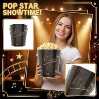 Movie Iron Bucket Popcorn Bucket Daily Use Decoration Commemorative Bucket One Size