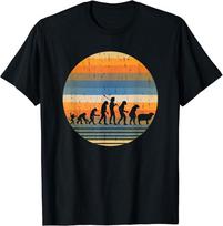 Beždžionė Retro Žmogaus Evoliucija Geriausi Unisex Marškinėliai XXXL gray