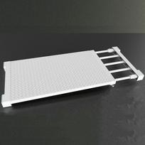 Kūrybingos ištraukiamos spintos sluoksniuotos pertvaros Virtuvės Vonios kambarys Sandėliavimo spintelių lentynos 23-30cm-(24cm wide) balta