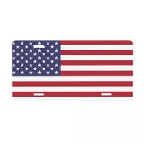 Retro Amerikos vėliavos valstybinis numeris JAV Patriotinė dekoracija Tuščiagarbis numeris Priekinis tuščiagarbis numeris 6x12 colių 30x15 cm